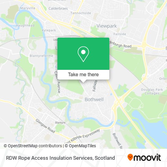 RDW Rope Access Insulation Services map