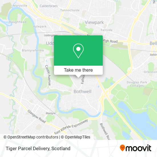 Tiger Parcel Delivery map