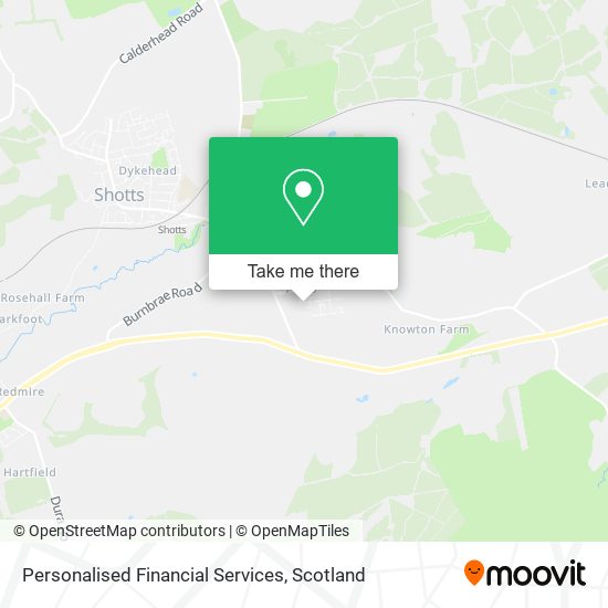 Personalised Financial Services map