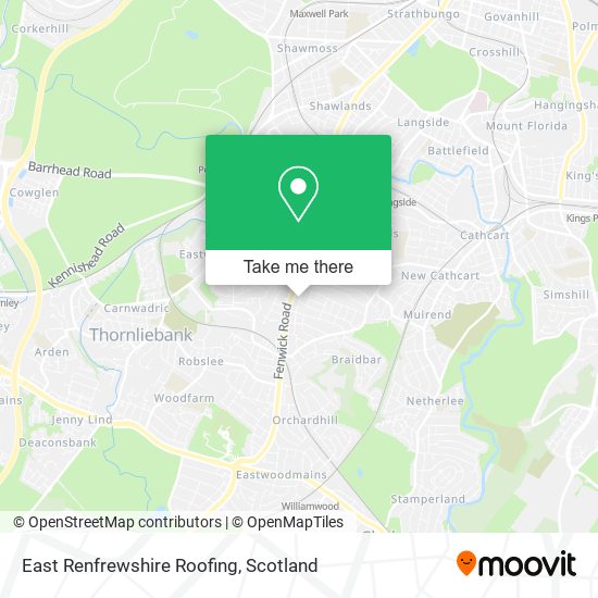 East Renfrewshire Roofing map
