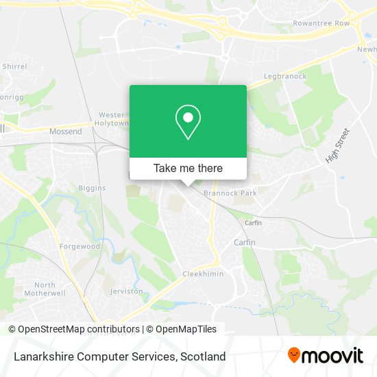 Lanarkshire Computer Services map