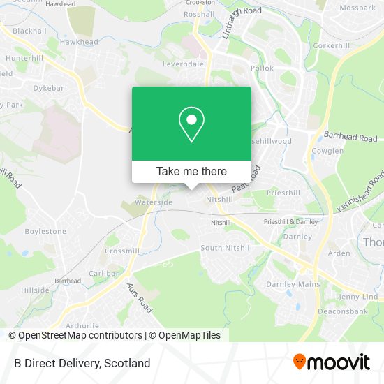 B Direct Delivery map