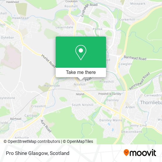 Pro Shine Glasgow map