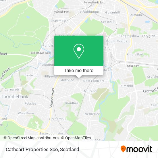 Cathcart Properties Sco map