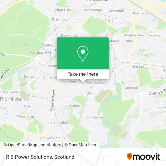 R B Power Solutions map