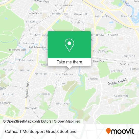 Cathcart Me Support Group map