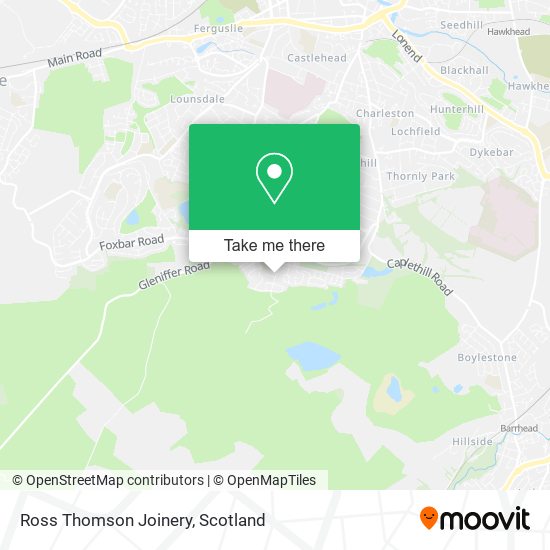 Ross Thomson Joinery map