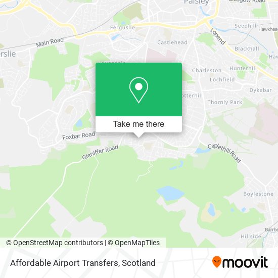 Affordable Airport Transfers map