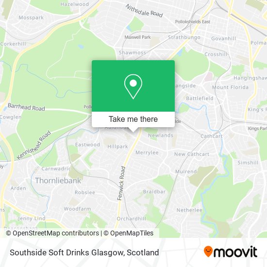 Southside Soft Drinks Glasgow map