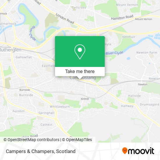 Campers & Champers map