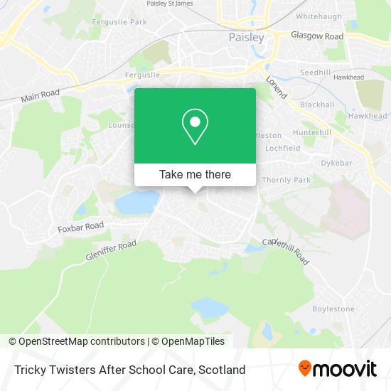 Tricky Twisters After School Care map