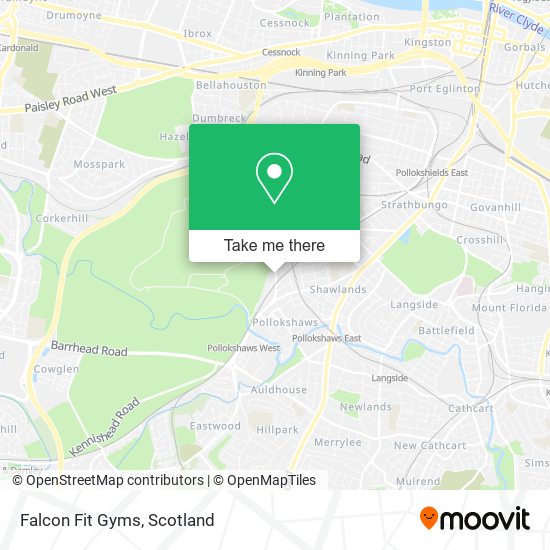 Falcon Fit Gyms map
