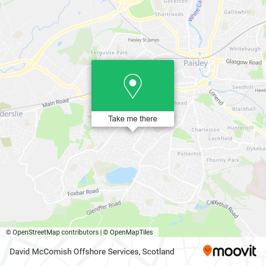 David McComish Offshore Services map