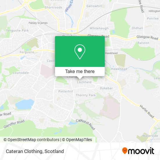 Cateran Clothing map