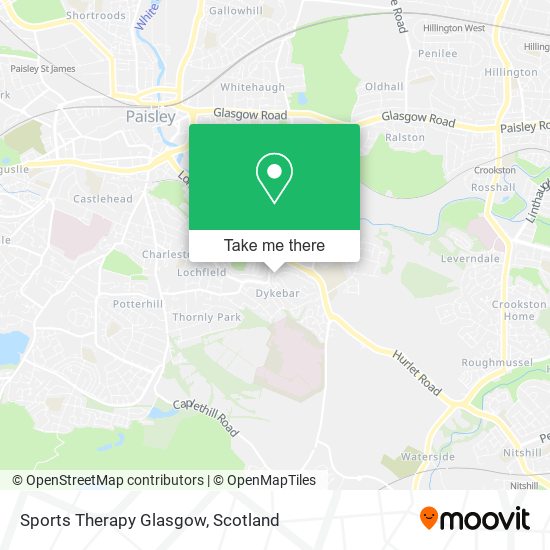 Sports Therapy Glasgow map