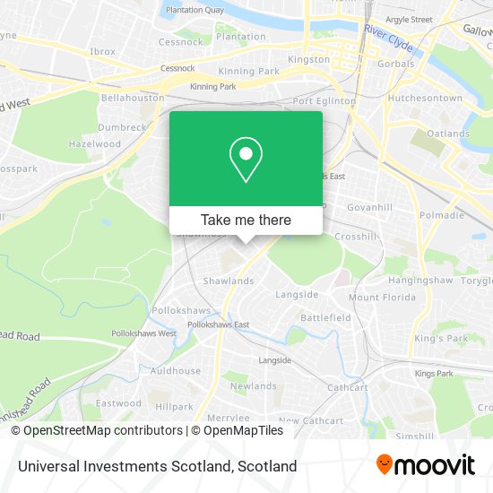 Universal Investments Scotland map