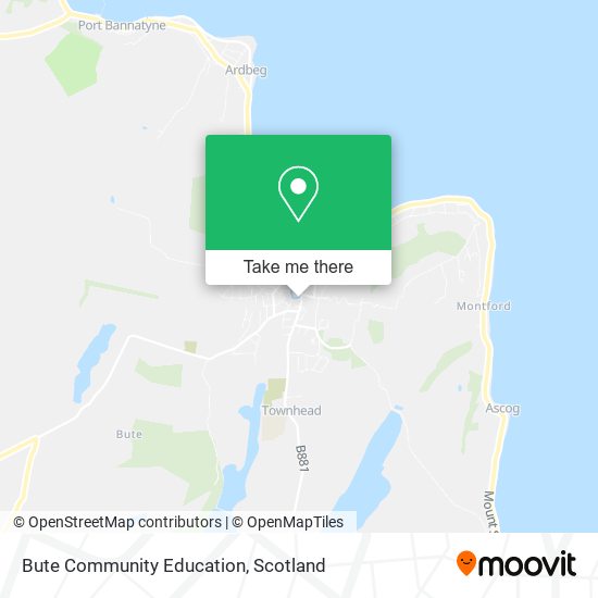 Bute Community Education map