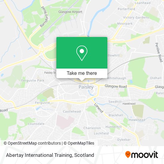 Abertay International Training map