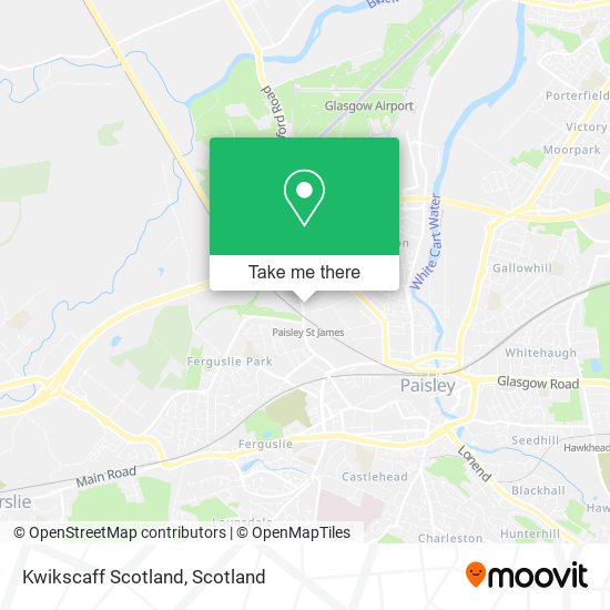 Kwikscaff Scotland map