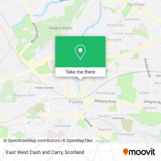 East West Cash and Carry map