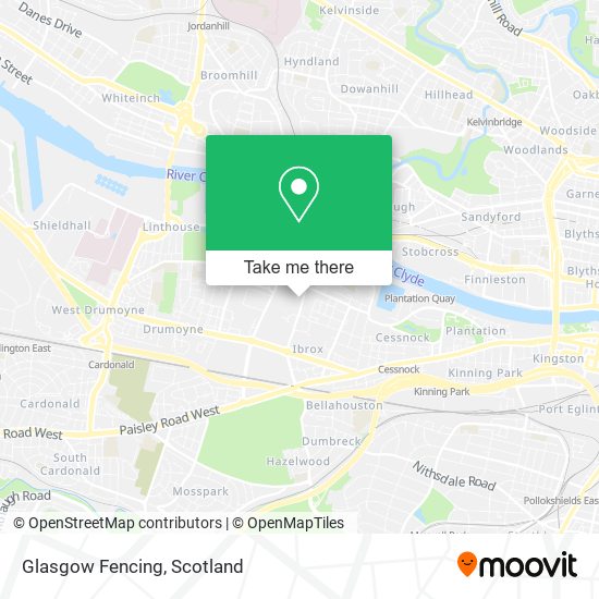 Glasgow Fencing map