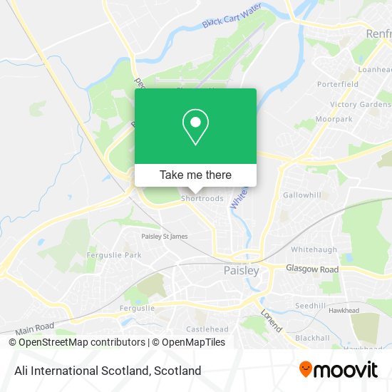 Ali International Scotland map