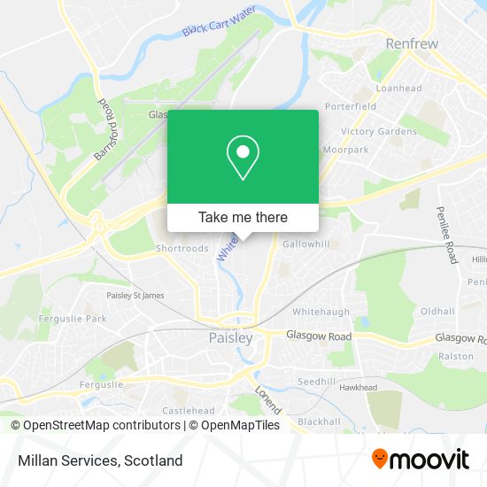 Millan Services map