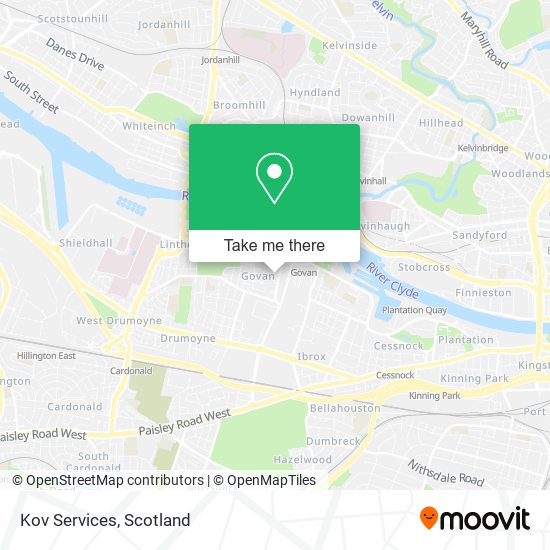 Kov Services map