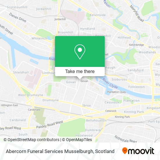 Abercorn Funeral Services Musselburgh map