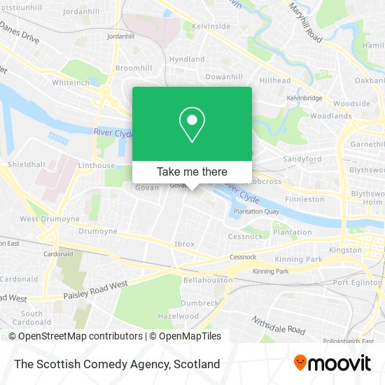 The Scottish Comedy Agency map