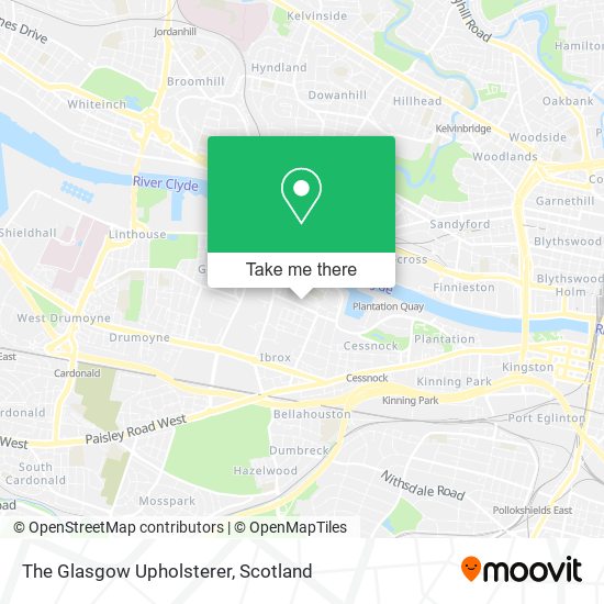The Glasgow Upholsterer map