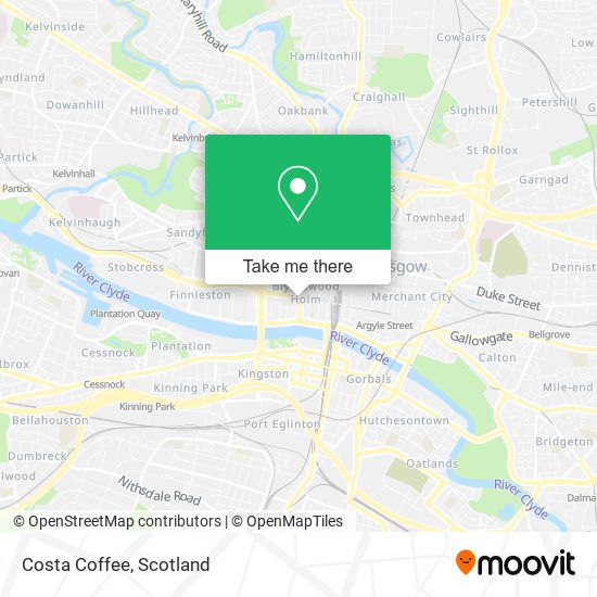 Costa Coffee map