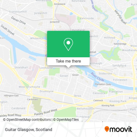 Guitar Glasgow map