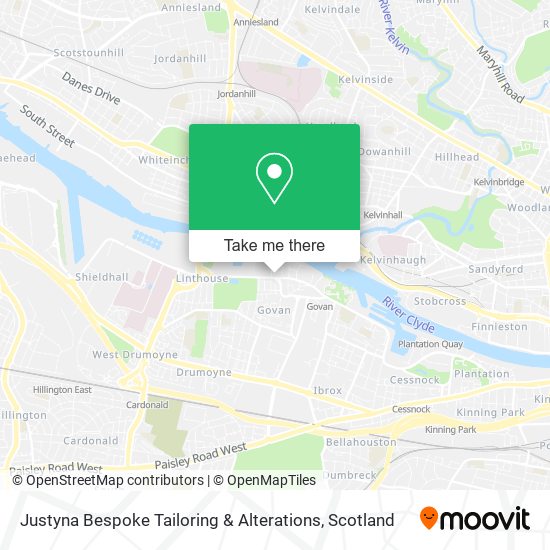 Justyna Bespoke Tailoring & Alterations map