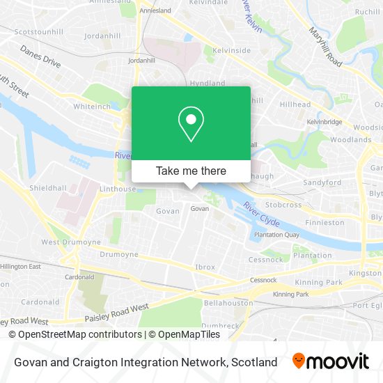 Govan and Craigton Integration Network map