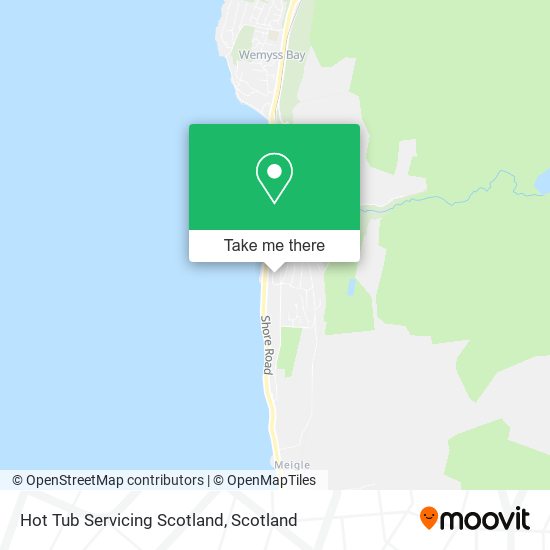 Hot Tub Servicing Scotland map