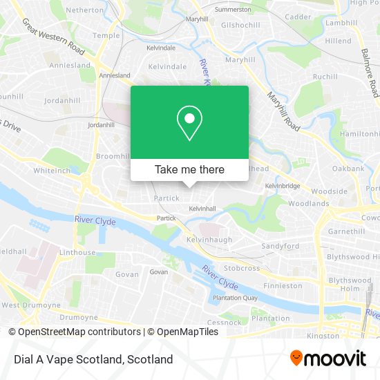 Dial A Vape Scotland map