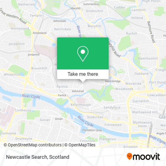 Newcastle Search map