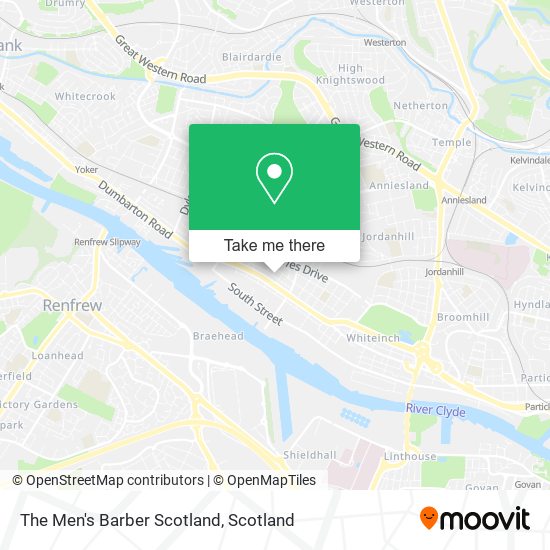 The Men's Barber Scotland map