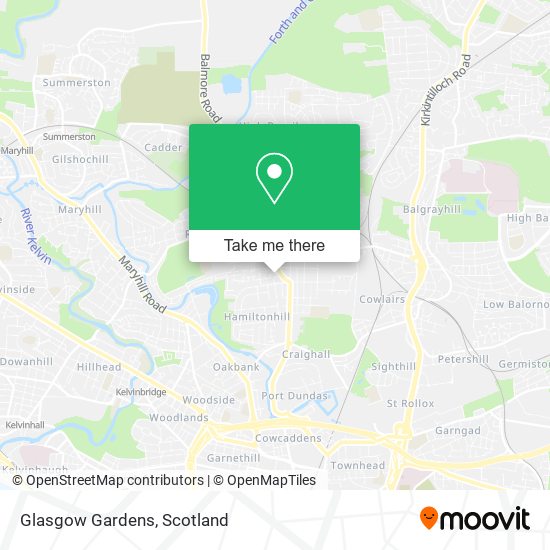 Glasgow Gardens map