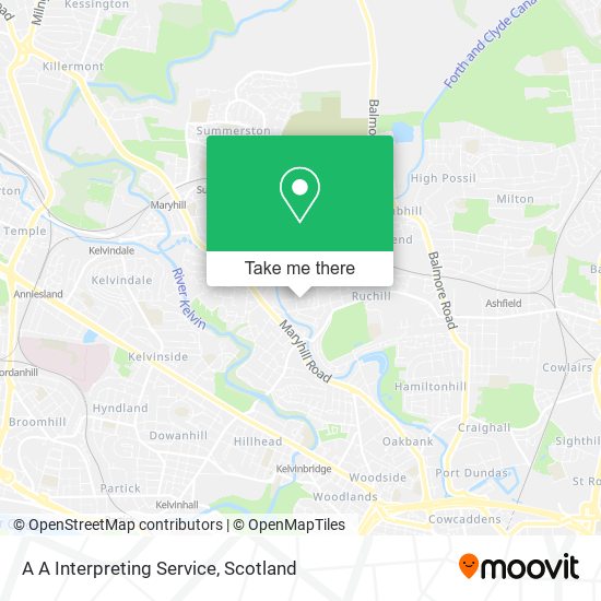 A A Interpreting Service map