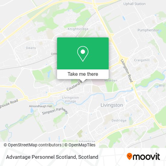 Advantage Personnel Scotland map