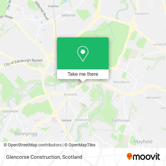 Glencorse Construction map