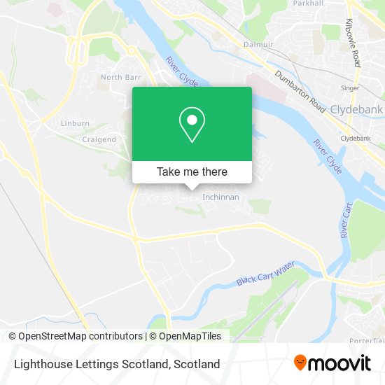 Lighthouse Lettings Scotland map