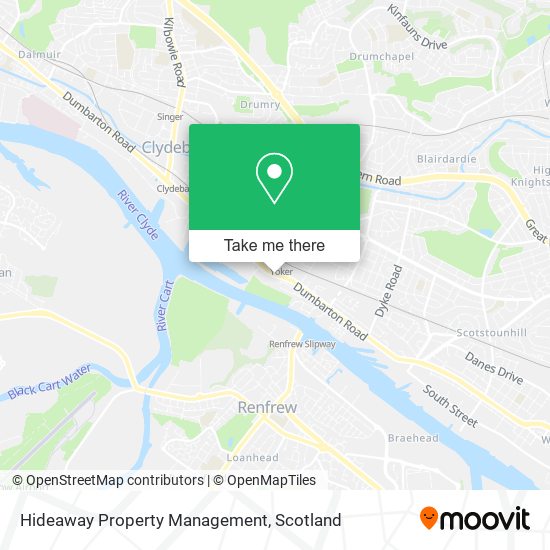 Hideaway Property Management map