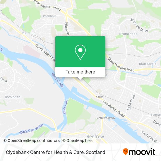 Clydebank Centre for Health & Care map