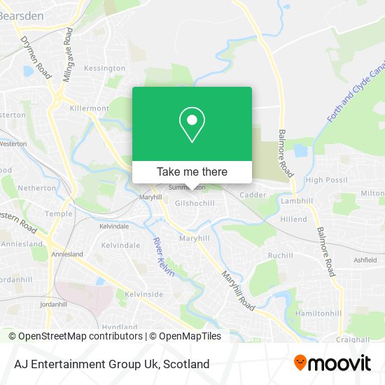 AJ Entertainment Group Uk map