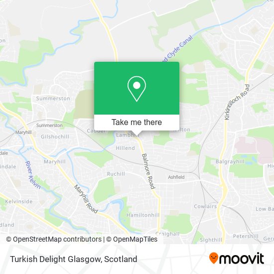 Turkish Delight Glasgow map