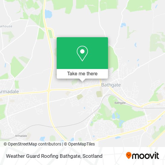 Weather Guard Roofing Bathgate map