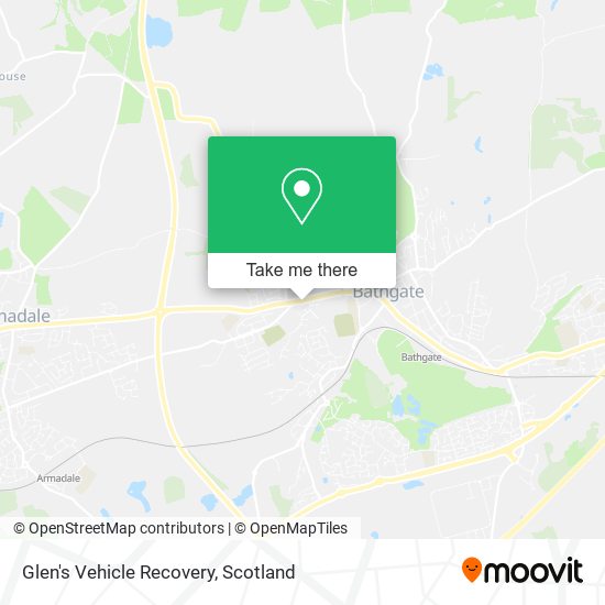Glen's Vehicle Recovery map